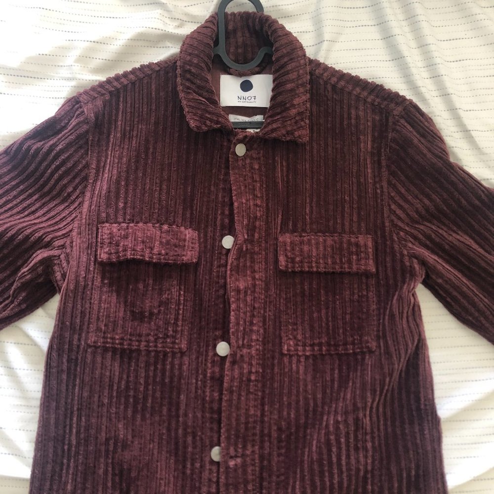 NN07 Burgundy Cotton Corduroy Jacket